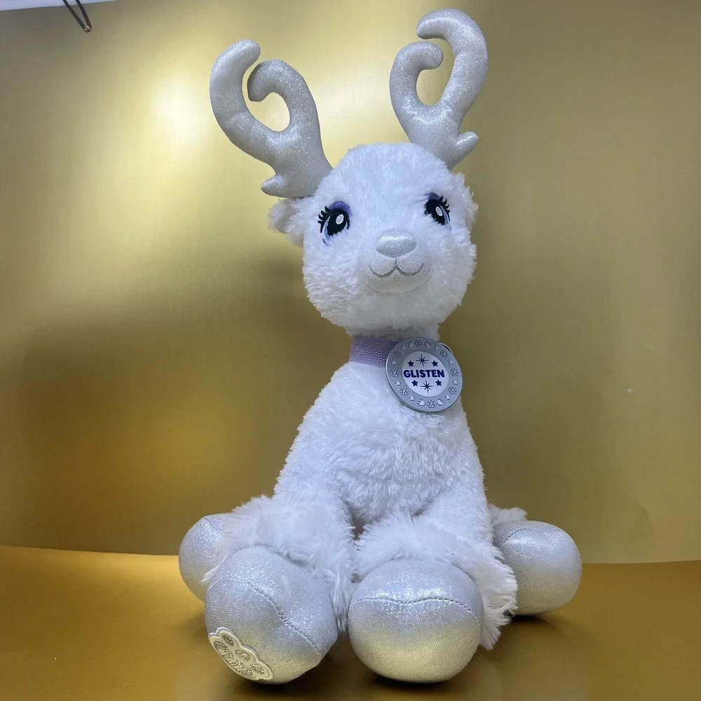 Glisten White Reindeer Plush Build A Bear Toy 17